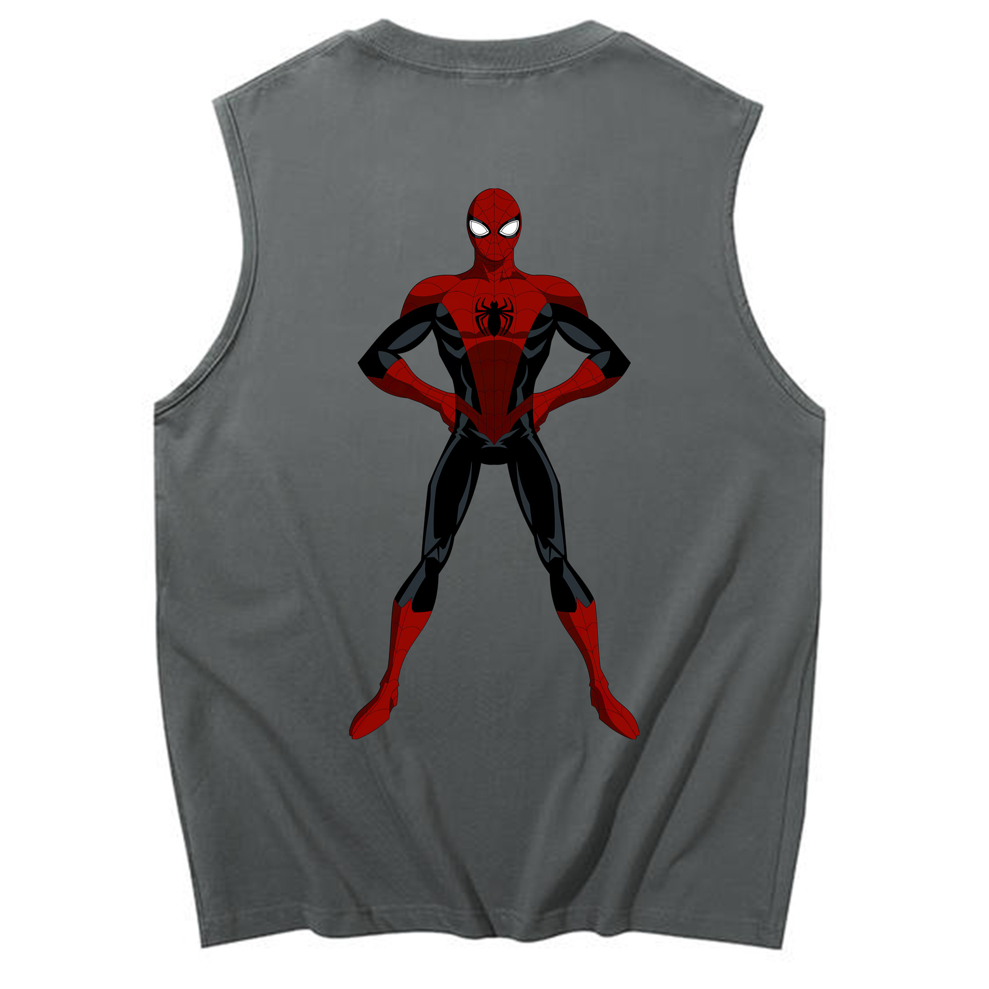 （画像用） Spider Man スパイダーマン コットン100％タンクトップ（背面プリント）